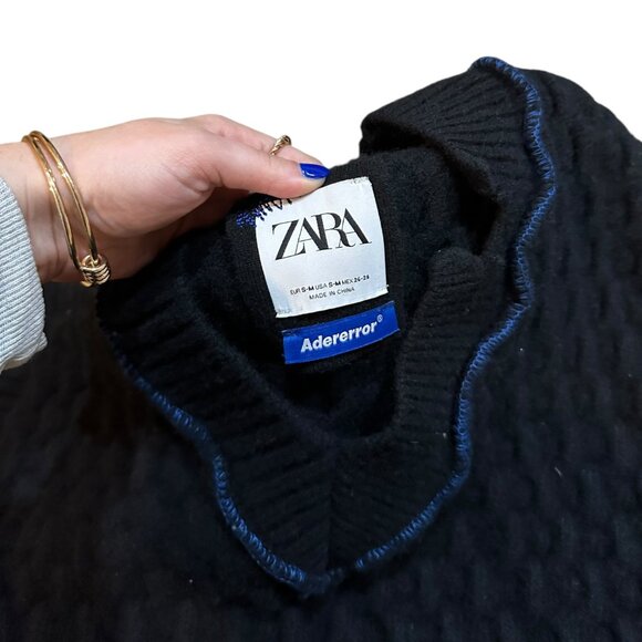 Ader Error x Zara 20FW Heavy Knit 100% Wool Distressed Vest - Picture 3 of 8